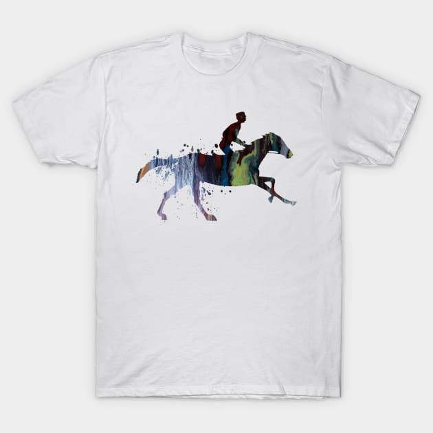 Horse and jockey T-Shirt by TheJollyMarten